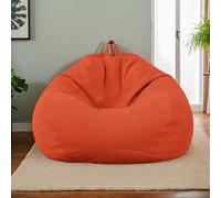 Funda De Bean Bag Solo para Adultos Silla Beanbag Grande Moderno Terciopelo para Oficina Y Sala De Estar Silla Beanbag Gaming,J,80 * 90cm