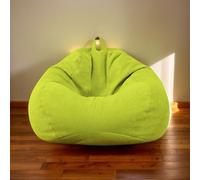 Funda De Bean Bag Solo para Adultos Silla Beanbag Grande Moderno Terciopelo para Oficina Y Sala De Estar Silla Beanbag Gaming,C,90 * 110cm