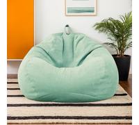 Funda De Bean Bag Solo para Adultos Silla Beanbag Grande Moderno Terciopelo para Oficina Y Sala De Estar Silla Beanbag Gaming,L,110 * 120cm