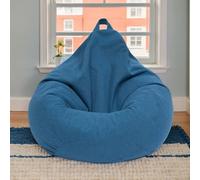 Funda De Bean Bag Solo para Adultos Silla Beanbag Grande Moderno Terciopelo para Oficina Y Sala De Estar Silla Beanbag Gaming,K,110 * 120cm