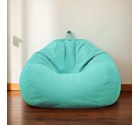 Funda De Bean Bag Solo para Adultos Silla Beanbag Grande Moderno Terciopelo para Oficina Y Sala De Estar Silla Beanbag Gaming,D,110 * 120cm
