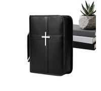 Funda de Biblia | con asa de transporte de piel sintética | Cubierta de la Biblia para mujer | Adecuado para hombres y mujeres, para estudiar, cristiano, católico, uso religioso, para la oración y el