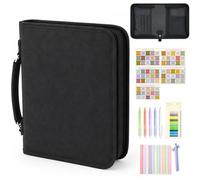 Funda de Biblia con Organizador para Mujer y Hombre, Bolsa de Biblia en tamaño estándar con cremallera (dimensiones exteriores: 27 x 21 x 6 cm), funda para estudio bíblico, adoración y regalo
