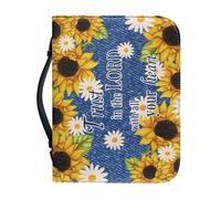 Funda de Biblia for Mujer de Cuero PU - Bolsillo de Almacenamiento de Accesorios, Se Adapta a Biblias/Libros devocionales, Material Protector de Primera Calidad - Elegante Regalo(Pattern G,30.5CM)