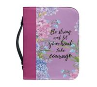 Funda de Biblia for Mujer de Cuero PU - Bolsillo de Almacenamiento de Accesorios, Se Adapta a Biblias/Libros devocionales, Material Protector de Primera Calidad - Elegante Regalo(Pattern H,30.5CM)