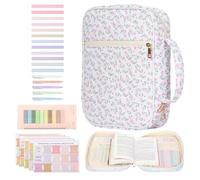 Funda de Biblia - Organizador de gran capacidad, cubierta de libro a prueba de polvo, funda duradera con cremallera, soporte para suministros de estudio | Para adultos, amantes, familia, amigos, madre