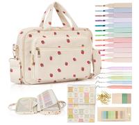 Funda de Biblia para mujer, organizador de suministros de estudio bblico, bolsas grandes de pana, estuche de transporte para nias, regalos cris