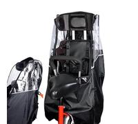 Funda de bicicleta al aire libre, cubierta impermeable para bicicleta al aire libre | Funda de lluvia para toldo de asiento de niño, Protector de asiento trasero con ventana transparente, funda