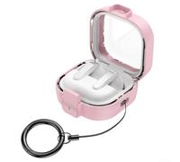 Funda de bloqueo de seguridad ABS diseñada específicamente para Samsung Buds 4 y Buds 4 Pro, ofrece protección contra caídas de cuerpo completo (rosa)