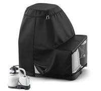 Funda de Bomba de Piscina Compatible con INTEX Krystal Clear 30x60x55CM | Cubierta Impermeable del Sistema Filtro Arena 12 Pulgadas, 600D tela Oxford para Jardín, Exterior, Resistente a los Rayos UV