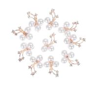 Funda de Botones con Pedrería 10 Uds. Botones de diamantes imitación flores for horquillas, decoración ropa, manualidades Vintage, accesorios costura for(Color 16)