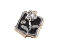 Funda de Botones con Pedrería 10 Uds. De botones de Rebeca rosa con diamantes imitación Metal, jersey Retro for mujer(Color 2,23.0mm)