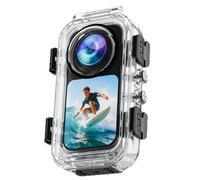 Funda de buceo invisible de 60 m, compatible con cámara Insta360 X6 8K 360 | Carcasa de fotografía subacuática magnética de liberación rápida impermeable con agujero roscado de 0.25 pulgadas para