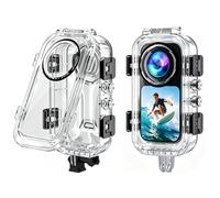 Funda de buceo invisible para cámara Insta360 X6, carcasa subacuática de 60 m, funda protectora antivaho con soporte adaptador para accesorios de cámara Insta 360 X6