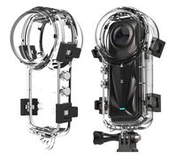 Funda de buceo invisible para Insta360 X5, funda protectora impermeable de 50 metros, carcasa de protección completa con adaptador de montaje, accesorios para cámara de acción X5