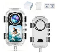 Funda de buceo invisible para Insta360 X6, carcasa de buceo impermeable de 60 m con lente de vidrio óptico, fotografía subacuática | Accesorios de cámara de protección completa