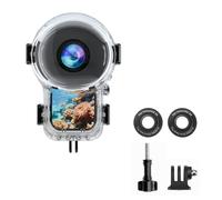 Funda de buceo invisible para Insta360 X6 (con 2 lentes submarinas) | Carcasa impermeable para prevención de salpicaduras de hasta 60 m / 196ft, protector de buceo submarino para Insta360 X6 con
