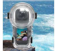 Funda de buceo magnética impermeable de liberación rápida para Insta 360 X5, lente PMMA con 95% de transmisión, PC+PMMA funda impermeable para Insta 360 X5