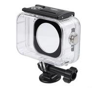 Funda de buceo para DJI para osmo Action 6, carcasa impermeable de 60 m, carcasa de buceo profundo con protector de lente de vidrio templado para esnórquel, buceo, surf, cubierta dura de policarbonato