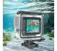 Funda de buceo subacuática para GoPro Hero 4K 2024, PULUZ 60 m / 196 pies, cubierta impermeable con tornillo para fotografía de cámara Hero 4K 2024