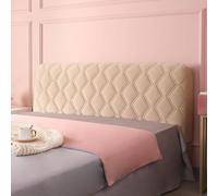 Funda De Cabecera De Terciopelo For Cama, Funda Acolchada Gruesa con Protector Antipolvo, Funda Acolchada Suave For Cama Tamaño Queen,King Y Full(Champagne,200cm(79"))