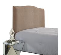 Funda de cabecera expandible, color marrón claro, 2,2 m, protector de cabecero, tapicería elegante, decoración de cama, tela duradera, fácil de limpiar, perfecta para cambio de imagen de dormitorio