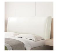 Funda de cabecera for cama doble Funda de cabecera de piel sintética | Funda protectora for cabecera de cama universal elástica de un cuadrado y medio(White,1.2-1.4m)