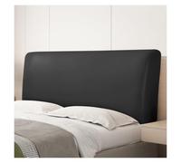Funda de cabecera for cama doble Funda de cabecera de piel sintética | Funda protectora for cabecera de cama universal elástica de un cuadrado y medio(Black,1.2-1.4m)