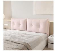 Funda de cabecero acolchada de piel sintética impermeable para camas de metal, elegante protección rosa con tamaño de 150 x 60 x 15 cm, ideal para cambio de imagen y comodidad en el dormitorio