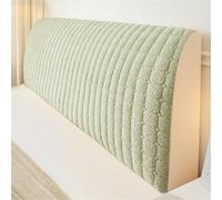 Funda de cabecero de cama de matrimonio, elástica, antideslizante, a prueba de polvo, funda protectora (verde, 210 cm (altura 40 - 55 cm)