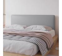 Funda de cabecero de piel sintética suave y elástica para cama Super King, doble o individual, color gris claro, 190 x 220 cm, elegante accesorio de decoración del hogar