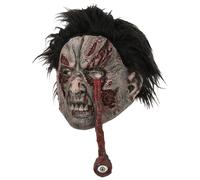 Funda de cabeza de Halloween y terror para adulto, disfraz de miedo para Halloween, accesorios de cosplay de látex para mujeres adultas para películas de fiesta, juegos de roles