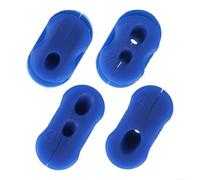 Funda de cable de silicona para Mi3 para M365 1s Essential Electric Scooter Reemplazo Protector de alambre flexible contra metal para bordes Resistente a la intemperie Paquete de 4 (azul)