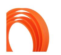 Funda de Cable PET expandible trenzada de 1~50m 2 4 6 8 10 12 14 16 20 25~40mm funda de protección aislada de Cable de alta densidad ajustada(Orange,10mm,50 meters)