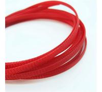 Funda de cable trenzada de 5 m/10 m, cubierta expandible de PET de 4 a 16 mm con funda de nailon para aislamiento de cables (rojo, 4 mm_5 m)