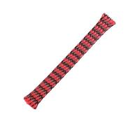 Funda de cable trenzado PET de algodón PP de 10M, funda de alambre aislada resistente al desgaste de 4/8/12mm(Red Black,12mm)