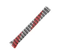 Funda de Cable trenzado PET de algodón PP de 10M, funda de arnés de cables a prueba de polvo de 4mm, 8mm y 12mm(Red White Grey,4mm)