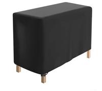 Funda de cama de jardín elevada para protección de invierno, tela Oxford impermeable, 84 x 39 x 77 cm o 122 x 61 x 77 cm, resistente al polvo y a la intemperie, con ventilación y cordón resistente al