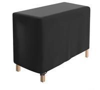 Funda de cama de jardín para exteriores hecha de tela Oxford con asa, rejillas de ventilación, cordón y sistema de seguridad a presión para una defensa fiable contra la intemperie (420D: 122 x 61 x 77