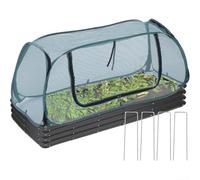 Funda de cama elevada con paño de protección contra heladas, túnel de invernadero para protector de plantas de invierno, manta de heladas de verduras y escudo contra la intemperie, protector de