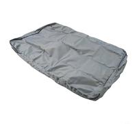 Funda de cama impermeable lavable para gatos y perros para acampar al aire libre, tela Oxford 210D con cremallera lateral, gris (elegir tamaño: 76 x 51 x 10 cm para 137 x 92 x 10 cm) (76 x 51 x 10 cm)