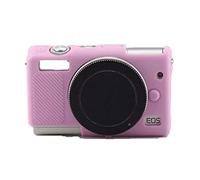 Funda de cámara bolsa de silicona suave rosa a prueba de golpes Armadura piel cuerpo cubierta protector para Canon EOS M100 cámara