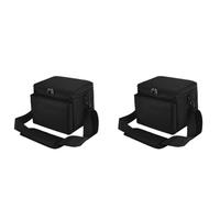 Funda de cámara de Cuerpo Cruzado de 2 Piezas con Correa Ajustable, Bandolera para cámara con Forro de Felpa, Doble Compartimento para un Transporte fácil