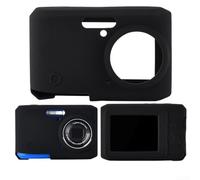 Funda de cámara de silicona suave para Kodak PIXPRO FZ45, material suave agradable al tacto con diseño a prueba de golpes, cubierta ligera y resistente a los arañazos (negro)