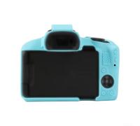 Funda de cámara, funda protectora de silicona suave para Canon para EOS R50, elegante protección de cuerpo completo, a prueba de golpes, antiarañazos con protección de lente (azul claro)