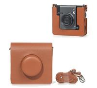 Funda de cámara retro para Instax Wide EVO, para Instax Wide Evo, funda protectora, bolsa organizadora de cámara con correa ajustable para el hombro, Brown, Funda retro para cámara Instax Wide EVO