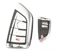Funda de Carcasa Funda Mando Llave de Coche remota de 4 Botones para BMW X5 X6 F15 X6 F16 G30 7er G11 X1 F48 F39