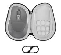 Funda de Carcasa rígida para ratón Geekria, Compatible con Logitech Signature M850 L / M840 L (Bolsa de Transporte inalámbrica) (Gris Oscuro)