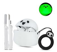Funda de Carga Compatible con Apple AirPods Pro de 2ª/1ª generación con Kit de Limpieza, Luminoso Fantasma de Halloween 3D Divertido Anime Funda Protectora de Silicona Suave para Airpod Pro y Pro 2