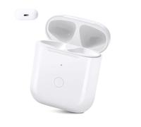 Funda de carga inalámbrica compatible con Air-Pod de 1 y 2 generación, funda de carga inalámbrica, repuesto original, botón de sincronización de emparejamiento Bluetooth